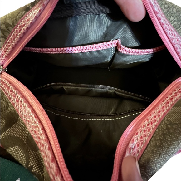 Vintage Coach Soho Buckle Carry All Satchel Pink Tan - Picture 8 of 15